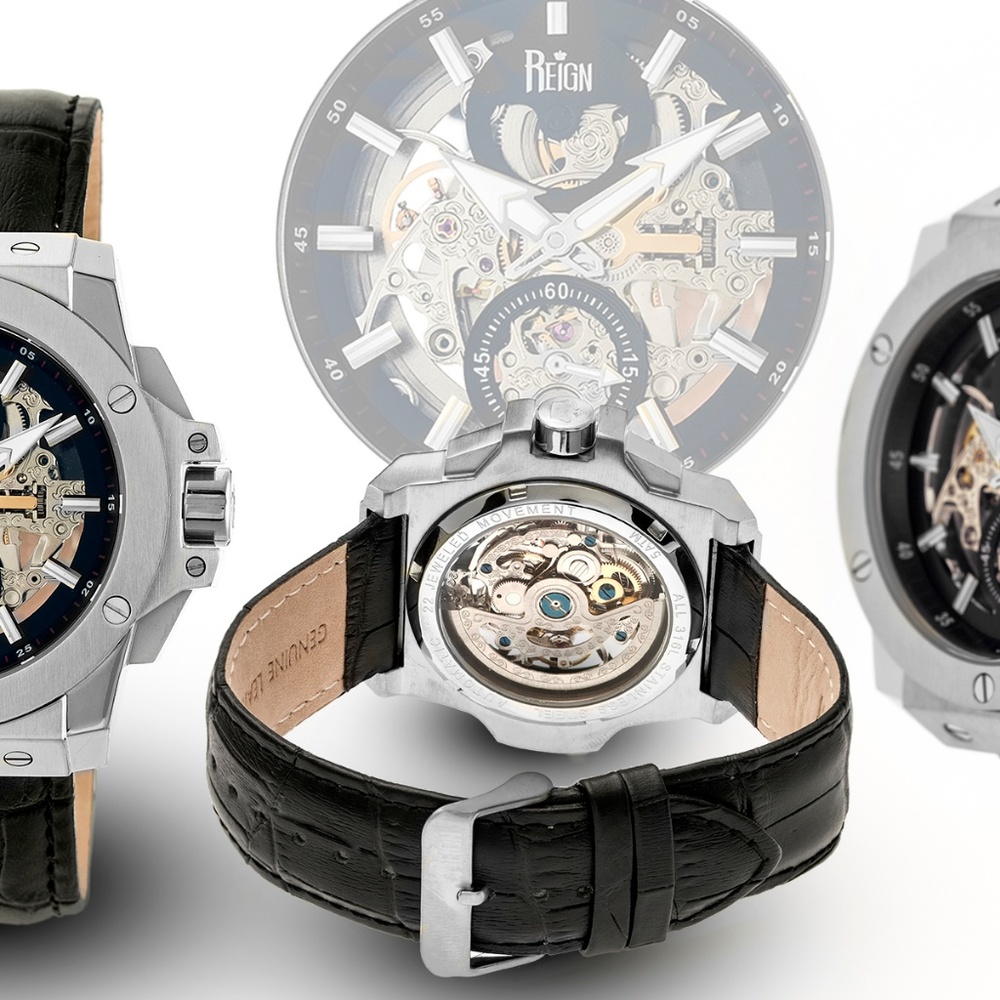 NWT Automatic Skeleton Dial Men's Watch - Picture 6 of 8